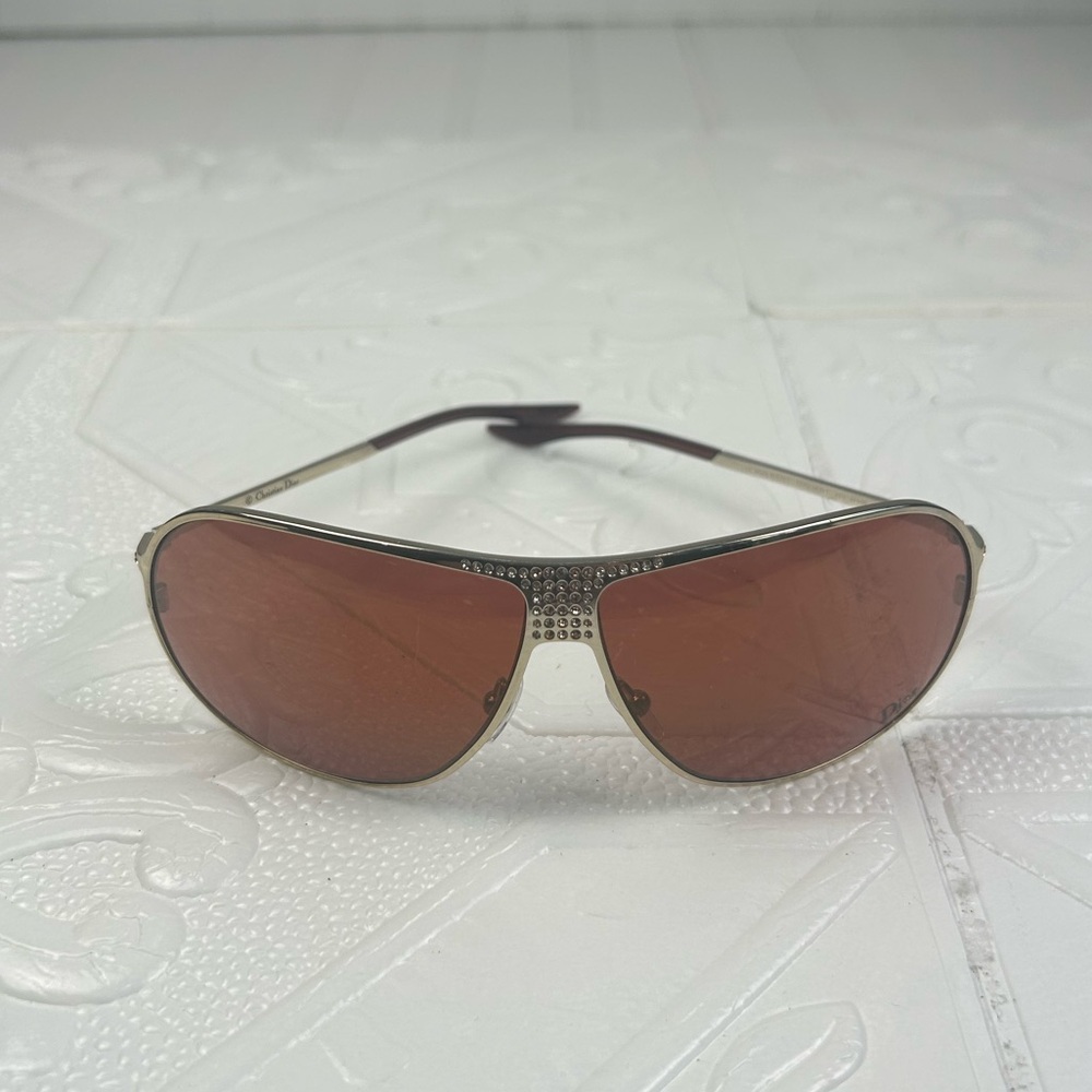Christian Dior Vintage Aviator Sunglasses with Brown Gradient Lenses Women’s - Picture 10 of 11